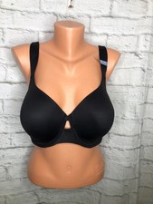 Ambrielle Lightly Lined Full Coverage Underwire Bra Black 40DD NWT
