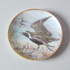 Franklin Porcelain. Assiette porcelaine American Golden Plover par Basil Ede