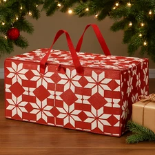 IKEA VINTERFINT Large Zippered Bag – Bright Red – 20 Gallon – Xmas Storage – Dis