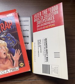 Night Trap (Sega CD) Red Box Variant CIB w/ Manual 2 Discs Near Mint  Reg Card
