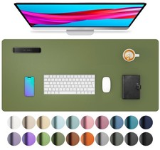 Desk Protector Mat, Mouse Pad, Non-Slip Waterproof PU Leather Desk Blotter, L...