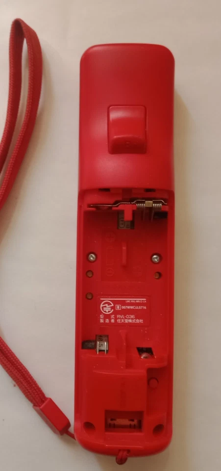 Wiimote Rouge Motion Plus intégré pour Nintendo Wii RVL-036 - Photo 3/4