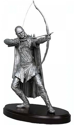 Lord Of The Rings Legolas Orlando Bloom Fine Pewter Metal Statue NECA Box