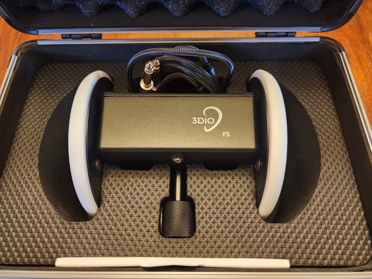 Tested Working 3Dio FS Free Space Binaural Microphone W/Original