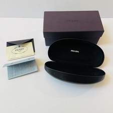 PRADA Black Sunglasses Eyeglasses Gift Box Empty Case Only With COA Authenticity