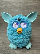 2012 Furby Boom Solid Blue Teal Hasbro Interactive Electronic Talking Working