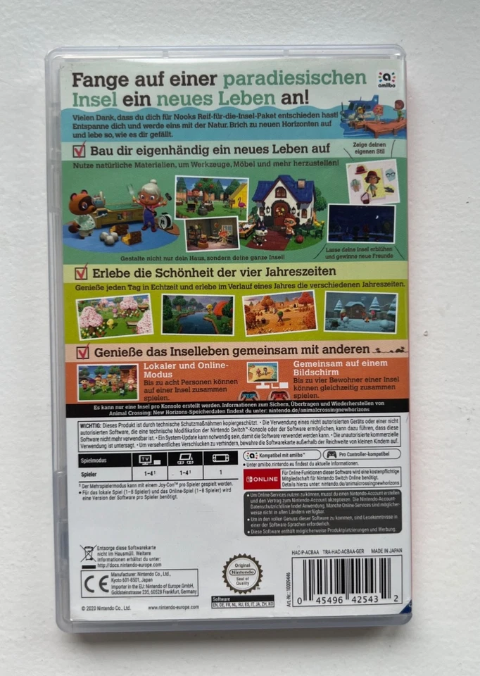 Animal Crossing: New Horizons • Nintendo Switch • tested • Modul, Sehr Gut, Foto 2 von 3