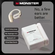 MONSTER AC530 Wireless Earphone Bluetooth Bone Conduction Ear Hanging Titanium A