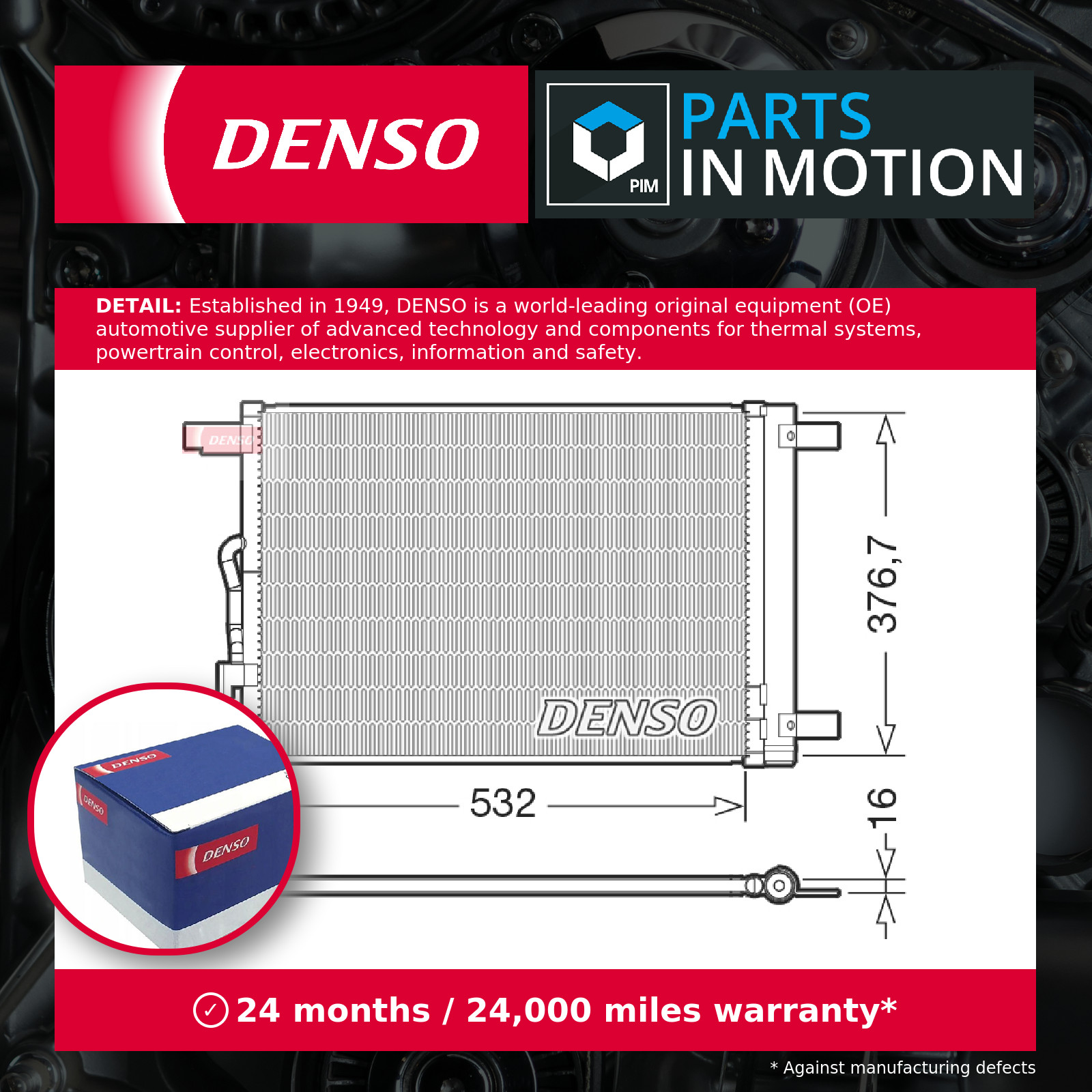 Denso Aircon Condenser DCN32024 - Image 6