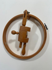 Vintage Embroidery Hoop With Table Clamp - 10" Hoop - Multiple adjustment points