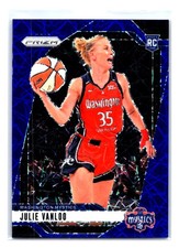 Julie Vanloo 2024 Panini Prizm WNBA Blue Velocity #42 Washington Mystics Rookie