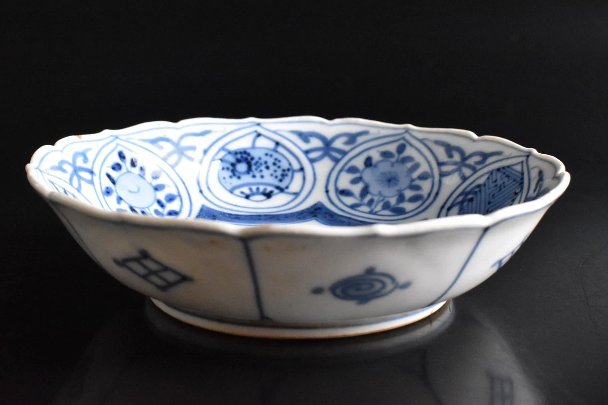 古董蓝色陶瓷中国盘子| eBay
