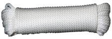 50-Feet Solid Braid Nylon Rope, 3/8-Inch, T.W Evans Cordage 44-125, Hank, USA