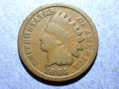 1864 Bronze Indian Cent  Good