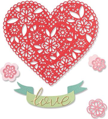 Thinlits Die Set 10PK Doily Heart by Jennifer Ogborn | 666017 | Chapter 4 2022