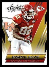Dwayne Bowe 2014 Panini Absolute #61 Kansas City Chiefs DIE CUT CARD