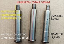 3 PERNO MOLLEGGIO AMMORTIZZATORE FORCELLA VESPA 50 E PK 50