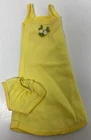 EUC Vintage Barbie Clone Fashion Doll Yellow Nightgown Panty Set