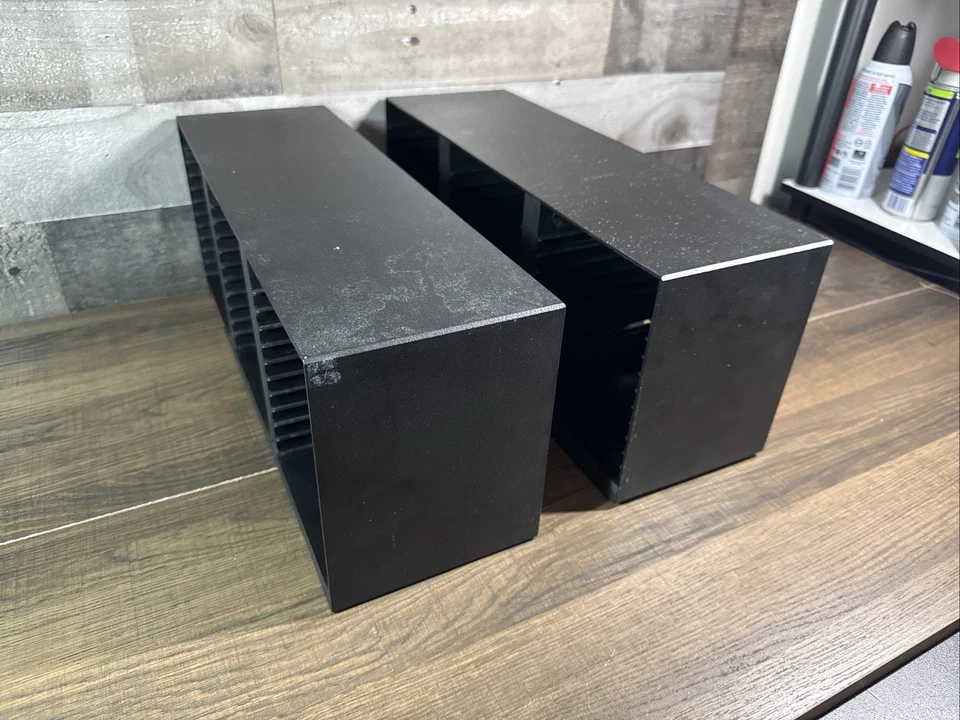 Lote de 2 / Laserline / 36 rack de almacenamiento de discos compactos / negro / montable en pared Foto 3 de 4