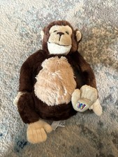 GANZ Webkinz Monkey Plush Toy with 'W' Logo