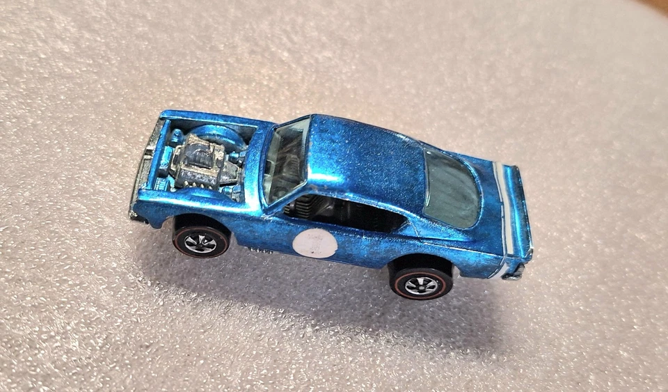 Hot Wheels 1970 Redline KING KUDA, (OC) BLUE W/ DARK INTERIOR, Bearing Style... - Image 4 of 4