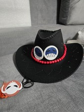 One Piece Puma D Ace berretto berretto berretto cosplay anime manga cappello nero 