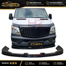 FÜR MERCEDES SPRINTER W906 GLANZ SCHWARZ FRONTLIPPE SPLITTER SPOILER 2014-2018 UK FÜR MERCEDES SPRINTER W906 GLANZ SCHWARZ FRONTLIPPE SPLITTER SPOILER 2014-2018 UK