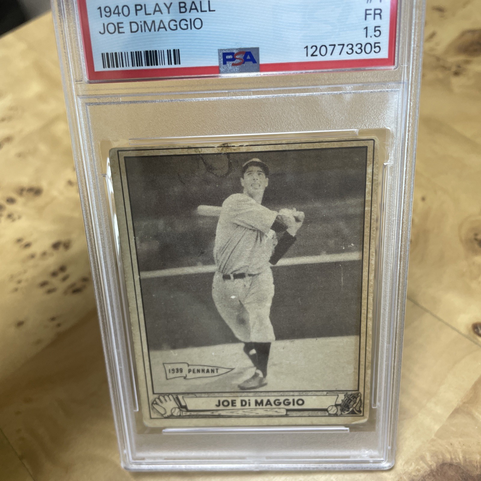1940 Play Ball #1 Joe Dimaggio PSA 1.5