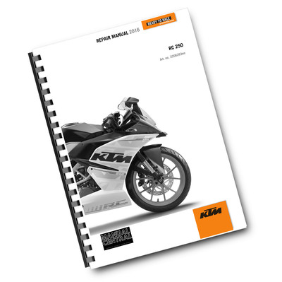 KTM 2016 - RC 250 - WERKSTATT REPARATUR SCHECKHEFT