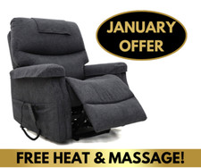 Motion Healthcare Hamdon Rise & Recline Mobility Chair - FREE HEAT & MASSAGE!