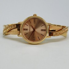 Liz Claiborne LC1219 Three-Hand Quartz Women's Watch Sz. 6 1/2" New Battery