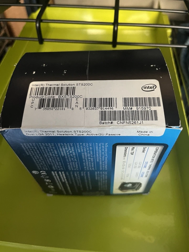 NEW Intel Series STS200C BXSTS200C Thermal Solution Heatsink For Xeon LGA2011 - Image 2 of 3