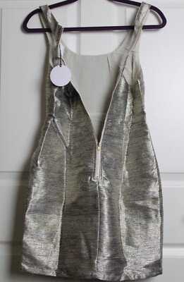 knee length dresses for ladies Glitter One-Shoulder Mini Dress Silver