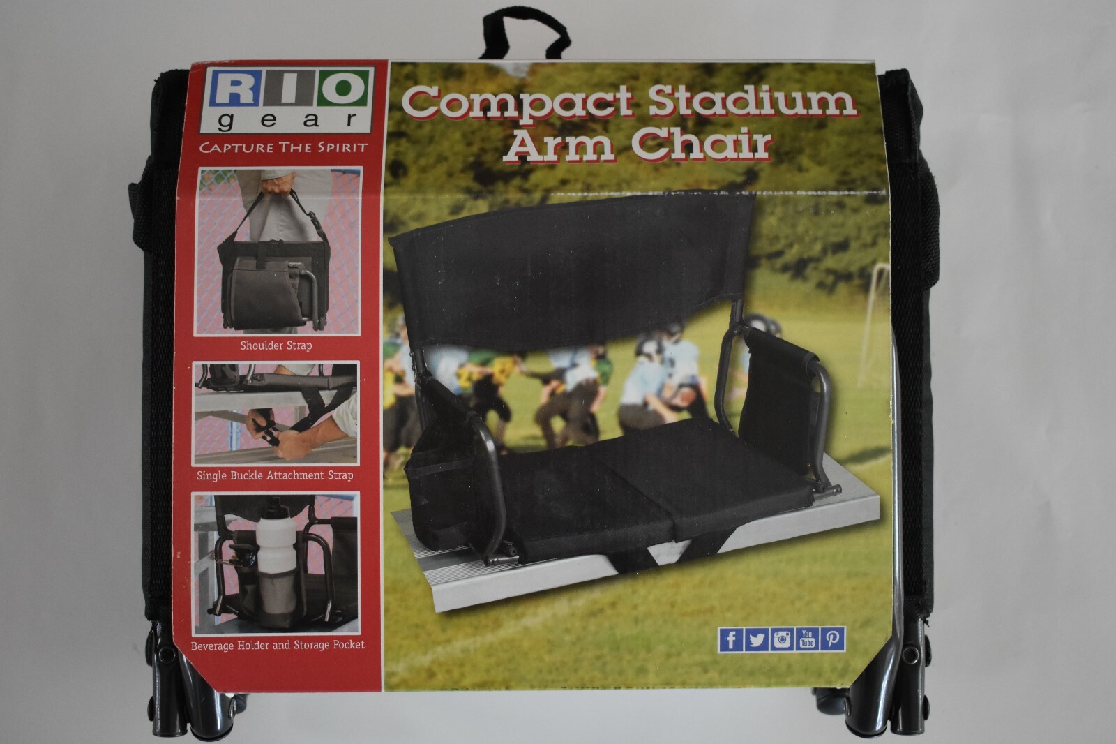rio gear bleacher boss compact stadium seat