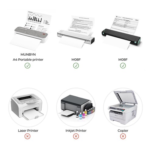 100-1000 Sheets Thermal Printer Paper 8.5" x 11" US Letter Size Thermal Paper - Picture 8 of 8