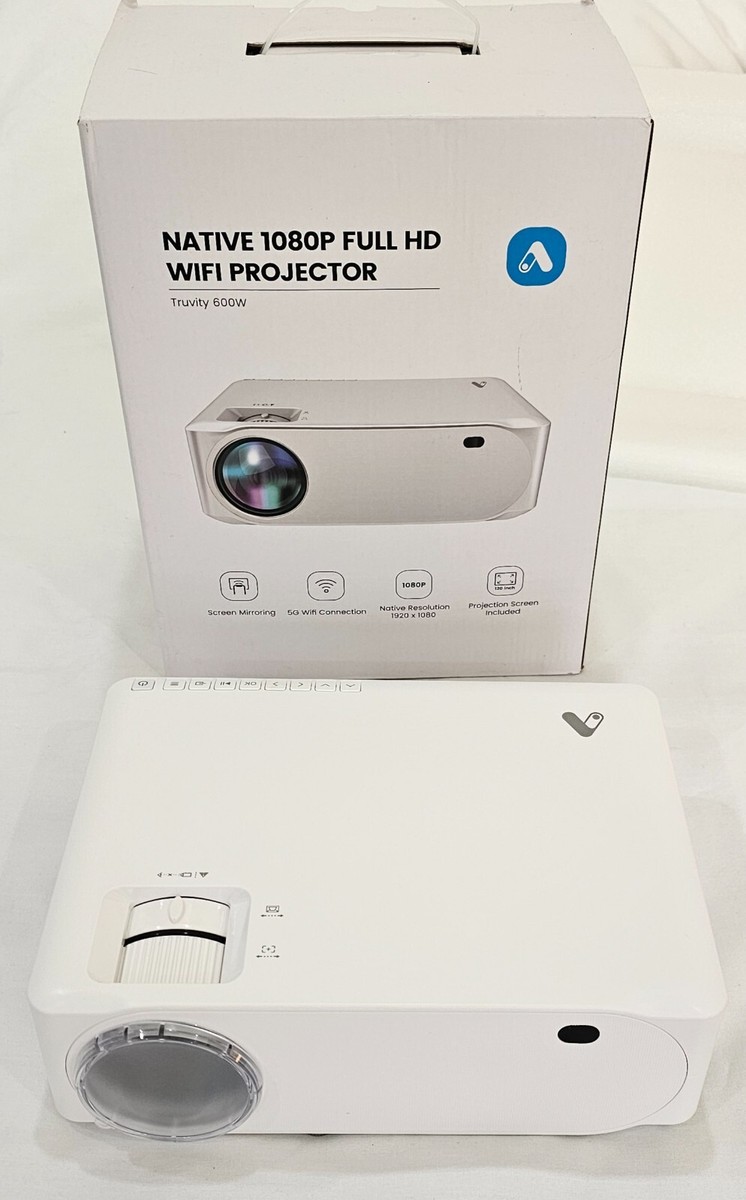 Acrojoy TRUVITY 600W 1080P Projector wifi, 5G Connection & 120