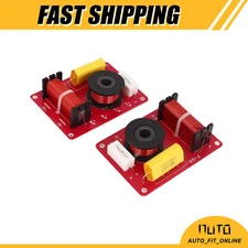TWO 100W 2Way Speaker System Audio Crossover Filters Frequency Divider Universal