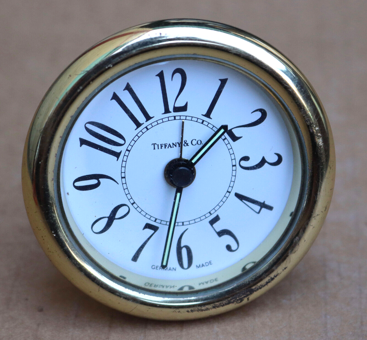 ティファニー ヴィンテージ キャリッジクロック ドイツ製 Vintage Tiffany & Co. Round Travel Desk Clock German Made 3