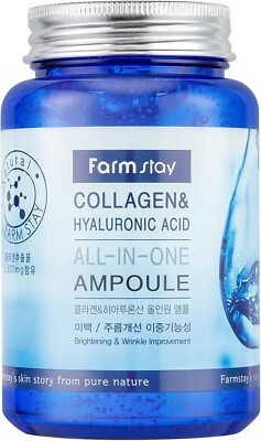 #ad FARM STAY Collagen amp; Hyaluronic Acid All In One Ampoule 250ml 8.45 oz $13.99