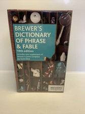 Brewer's Dictionary of Phrase and Fable, 19th Edition by Susie Dent Hardcover *