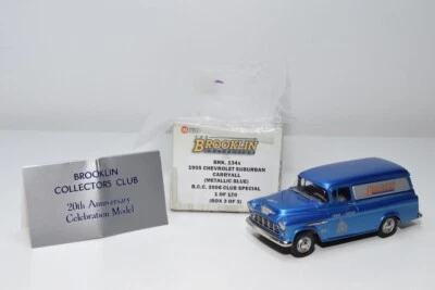 B22 1:43 BROOKLIN BRK 134X 134 1955 CHEVROLET SUBURBAN CARRYALL B.C. 2008 MIB - Photo 1/4