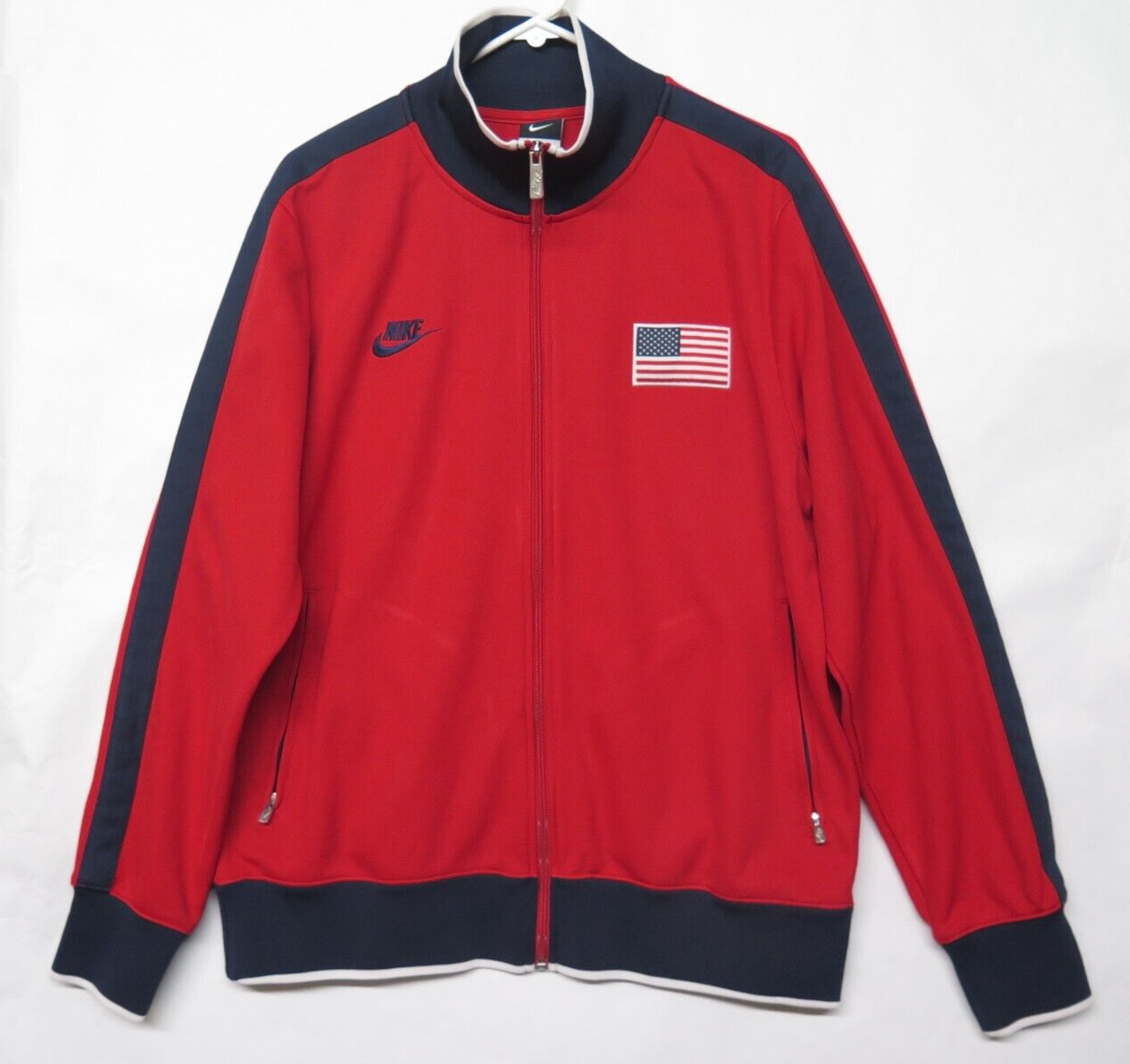 SACAI X NIKE Giacca da pista olimpica vintage NIKE USA BASKETBALL N98 2010 DREAM TEAM taglia L rara
