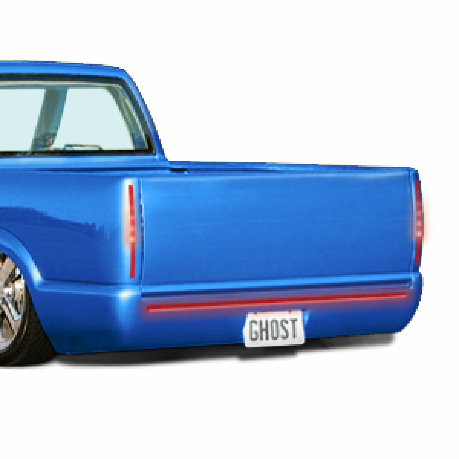 GhostLight White 19" Fixed Dual Flush Mount Light Kit shaved roll pan rollpan eBay