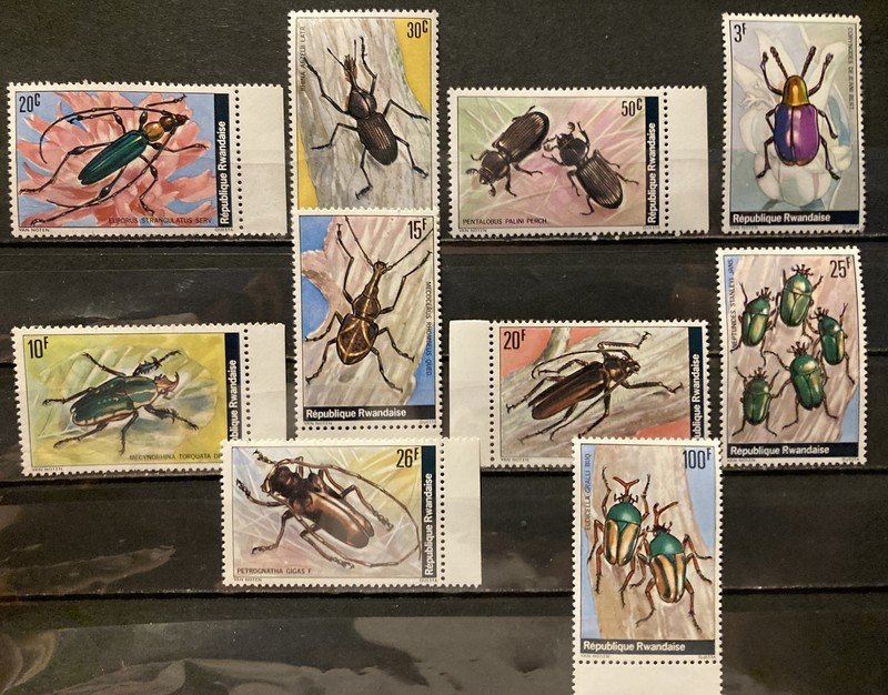 Rwanda,Insects S.C.#865-74 S.C.V.$10 MNH Complete set of 10 as issued in 1978   