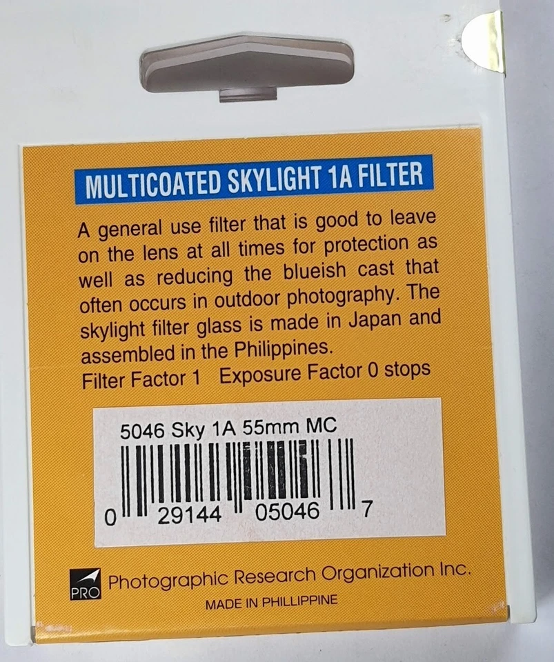 Pro 55mm MC Multi Coated Skylight 1A Glass Lens Filter Japan 55 mm E55 E-55 Sk1A - Image 4 of 4