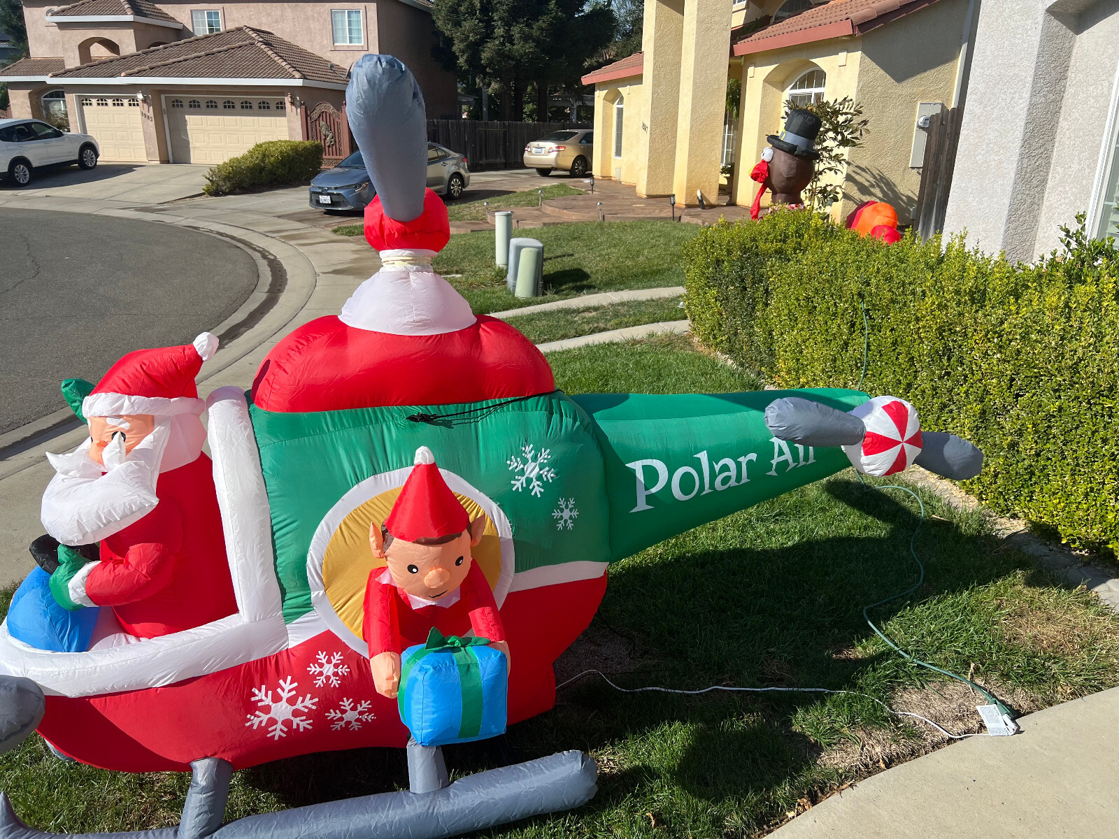 gemmy christmas inflatable helicopter eBay