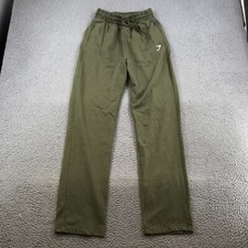 Gym Shark Sweatpants Womens Small Green Fleec...