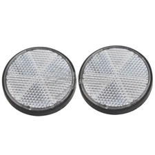 Motorcycle Round Warning Reflective Reflector Mount Fit For ATV Bike Dirt Bike
