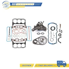 For Chevrolet Express 1500 2500 4.3L Full Gasket Set Timing Chain Kit Water Pump