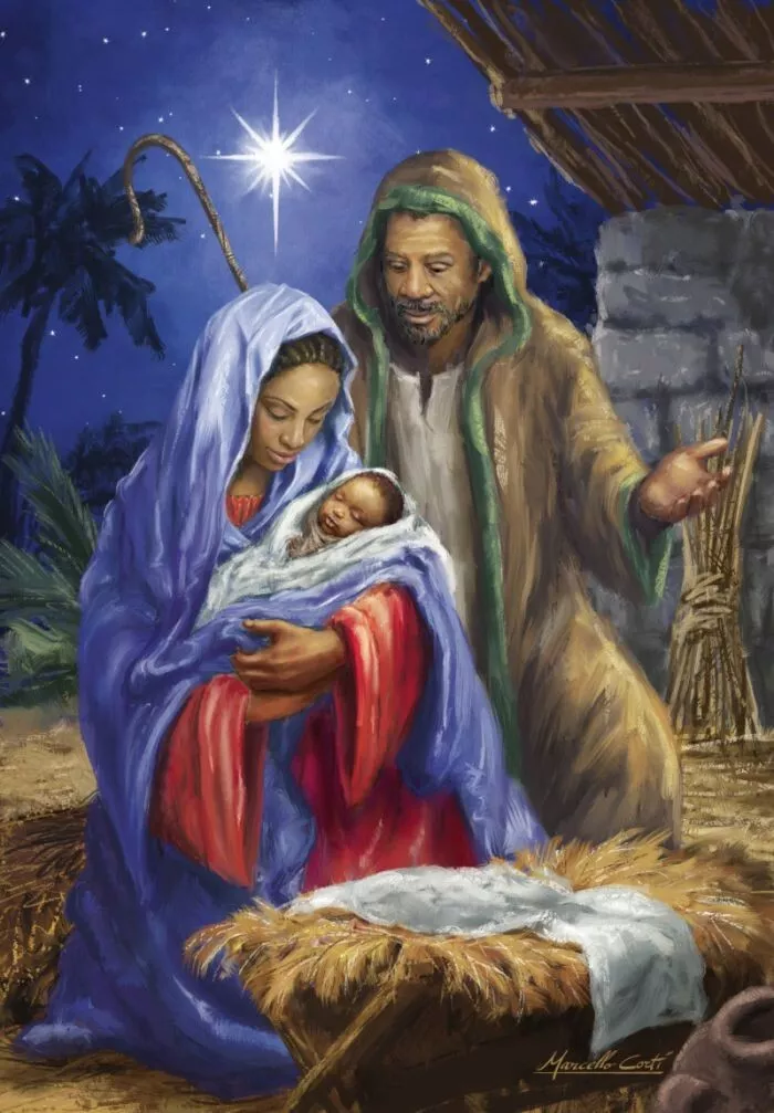 Black African American JESUS NATIVITY